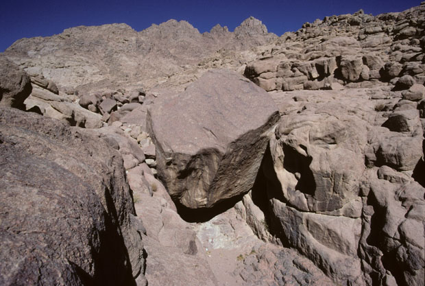Rock formations able to be visited on a 15-minute climb within a few hundred meters walking distance north of St Catherine's Tourist Village (see images 65, 66, 67 and 68) located on Wadi Er-Raha in the region of Mt Sinai.  