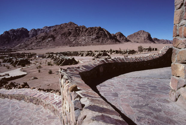 St Catherine's Tourist Village, located on Wadi Er-Raha in the region of Mt Sinai, is a fine example of contemporary Egyptian architectural design.